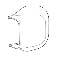 CANALPLAST - CANCONCM90 CURVA PASSAGGIO A MURO 90 B.9010