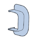 CANALPLAST - CANCONPAM90 PASSAGGIO A MURO 90 B.9010