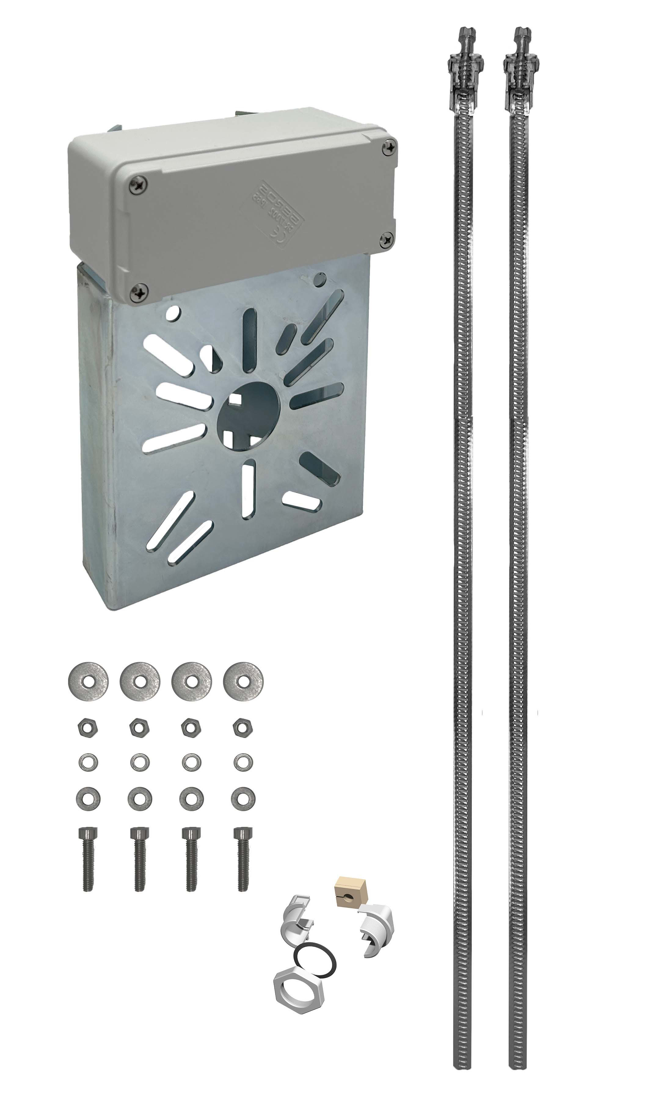 UNIERRE SRL UNIPERSO - URRCB3412FZ STAFFA ACCIAIO 130X140X2MM-ZINC.GAL-BOXP