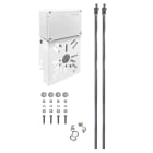 UNIERRE SRL UNIPERSO - URRCB3516FB STAFFA ACCIAIO 130X140X2MM-BIANCO-BOXPVC