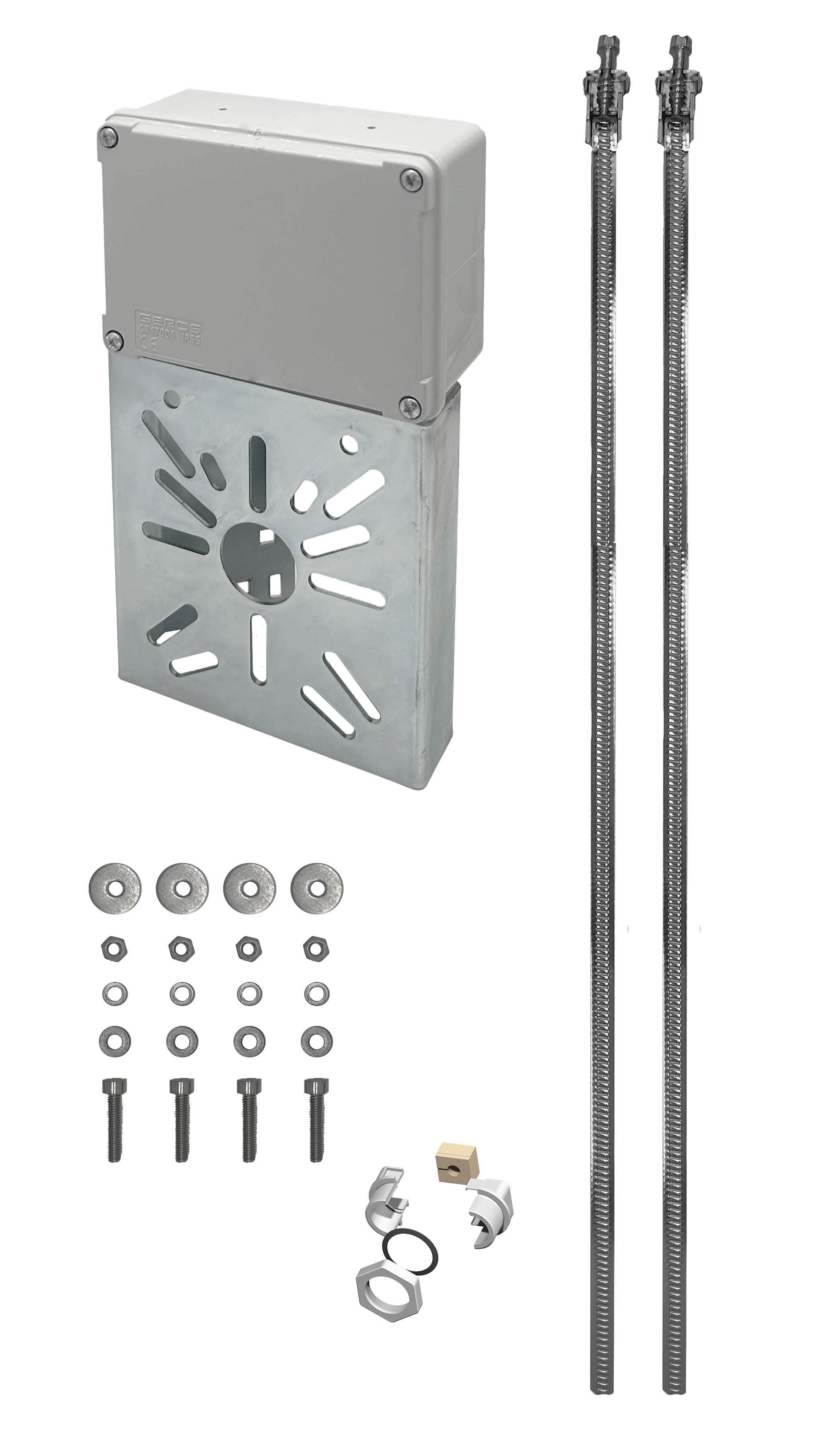 UNIERRE SRL UNIPERSO - URRCB3516FZ STAFFA ACCIAIO 130X140X2MM-ZINC.GAL-BOXP