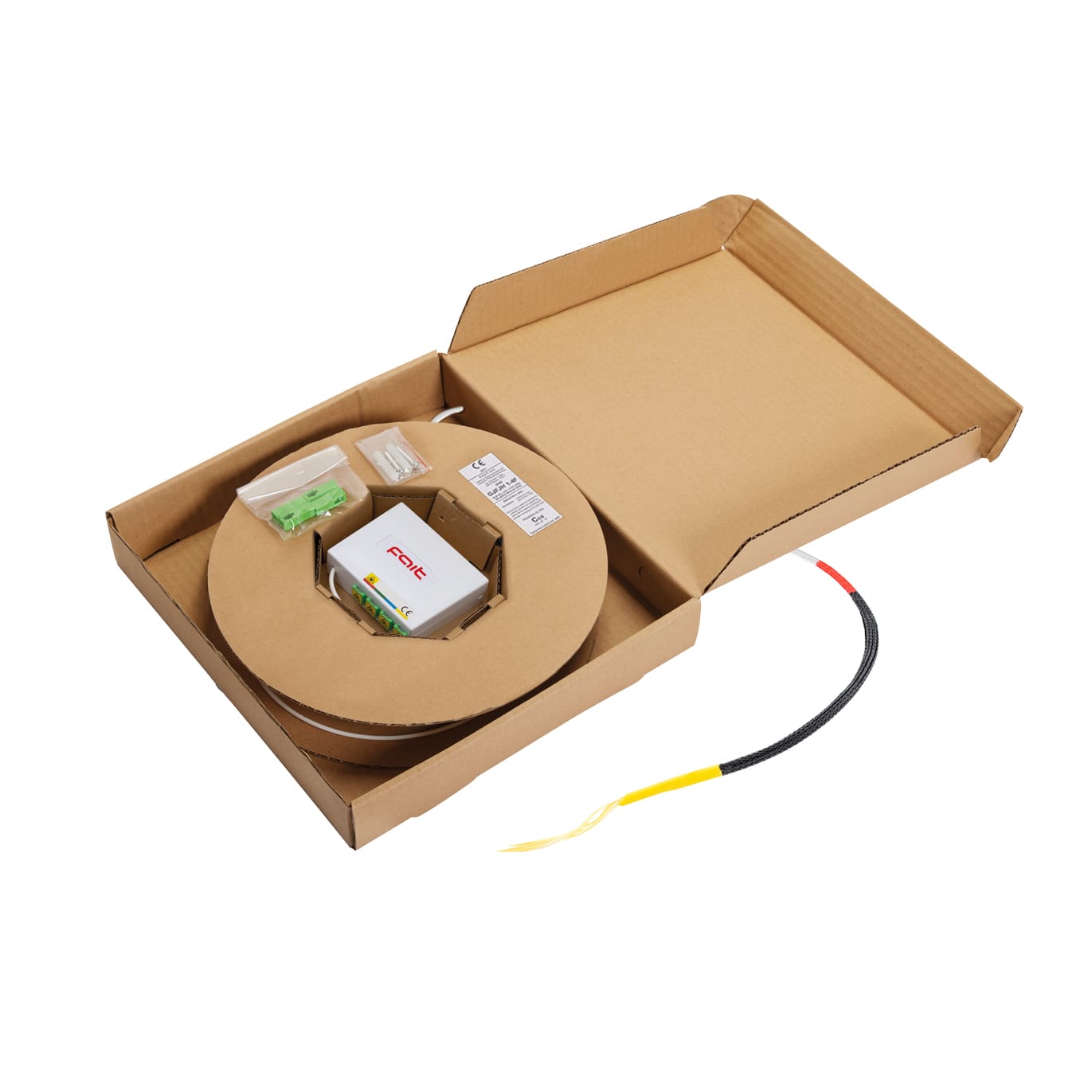 FAIT SRL - FIT3200027 CB4/30 - BRETELLA 4F G.657A2 CCA EasyFiberPlus 30MT+STOA
