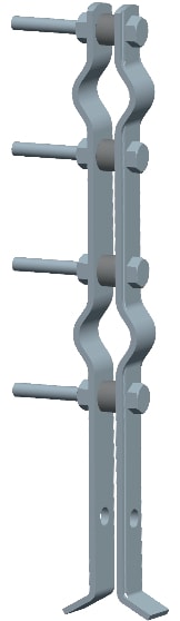 C.B.D. - CBDA050000 ZANCA UNIVERSALE CON DISTANZIATORI