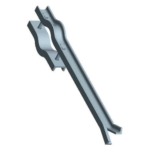 C.B.D. - CBDA052200 ZANCA FERRO A U 23 CM