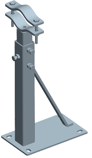 C.B.D. - CBDA057700 ZANCA TELESCOPICA C/PIASTRA 25X15CM