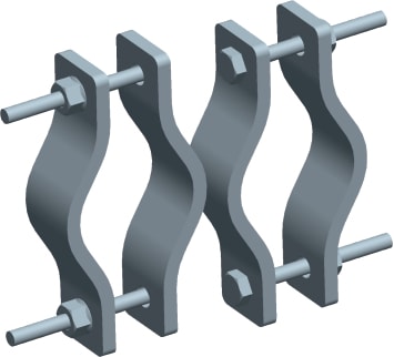 C.B.D. - CBDA062301 GIUNTO PALI ADIACENTI 42-90MM