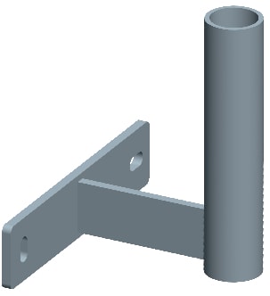 C.B.D. - CBDA137304 ZANCA MURO 10CM C/PIATTO 210X40X8MM