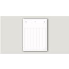 CABUR SRL - CBRTAM10715W TARGHETTA PVC FLAT BIANCA 15X107,5 MM