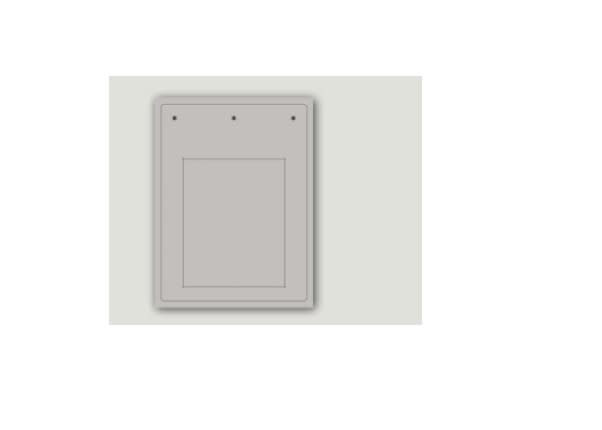 CABUR SRL - CBRTAP60100AW TARGA IDQ PVC ADESIVA FLAT BIANCA 60X100
