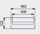 CEB S.P.A. - CBSRCK5M RCK5M PANN.CHIUSURA 5 HE RACK19 MOD.