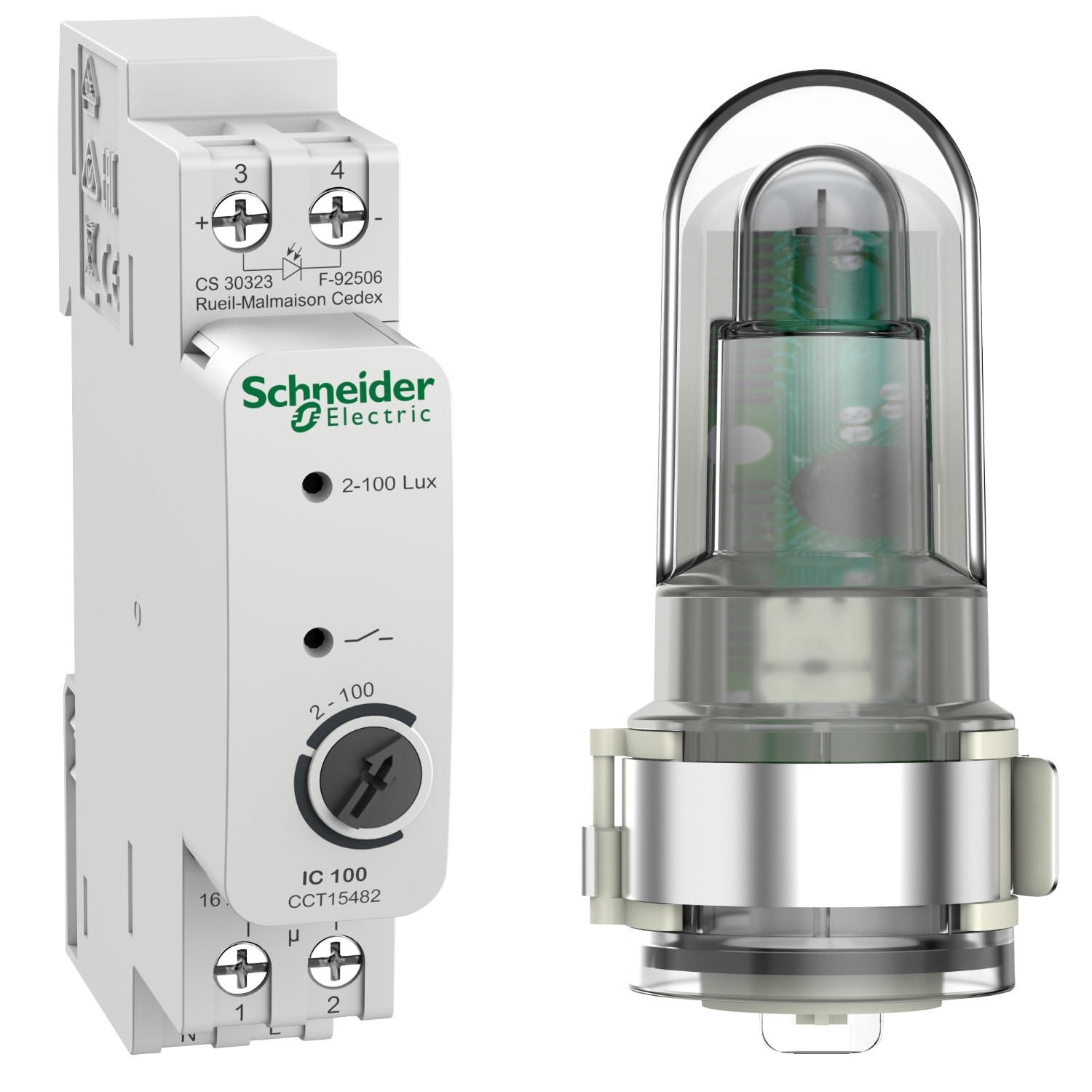 SCHNEIDER ELECTRIC - SNRCCT15482 CREPUSCOLARE IC100 2-100 LUX 1 CAN.
