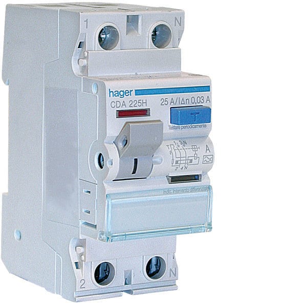 HAGER - HAGCDA263H INT. DIFF. ACC. 2P 30MA 63A A 2M