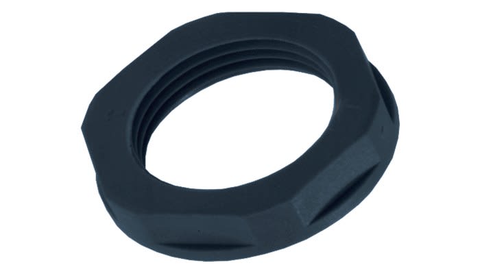 CEMBRE SPA - CEM1143M40N CONTRODADO CON COLLARE, IN POLIAMMIDE PA6.6, M40x1,5, NERO RAL 9005