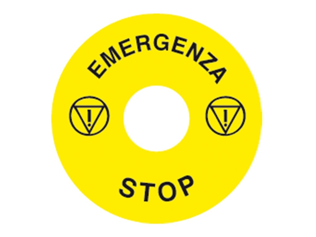 CEMBRE SPA - CEM204501 ETICH.WSE DI EMERG.X PULS.DA 22,5 MM-DIM