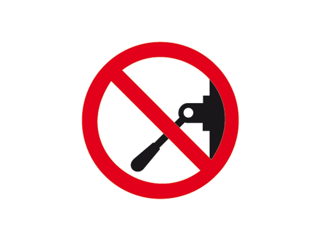 CEMBRE SPA - CEM211400 ETICH.PS-NM VIET.EFFETTUARE MANOVRE 25MM