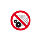 CEMBRE SPA - CEM212403 ETICHETTA ADESIVA DI DIVIETO PS-RP, SIMBOLO VIETATO RIMUOVERE LE PROTEZIONI, DIMENSIONE 100mm