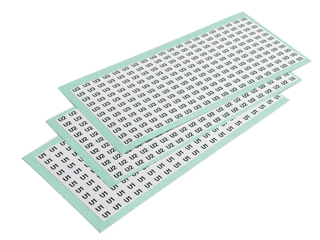 CEMBRE SPA - CEM25109-V STRISCE SEGNACAVO ANS 8X65 MM. SIGLA V