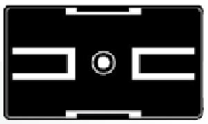 CEMBRE SPA - CEM35102N PORTA-TARGA PLA QUADRO 17X30 ADESIVO NERO