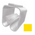 CEMBRE SPA - CEM42040B TARGHETTE SEGNACAVO, SERIE FLAT, PREFUSTELLATE, PER TUBETTI PMF, IN PVC RIGIDO, 4x10mm, GIALLO PVC10050YE