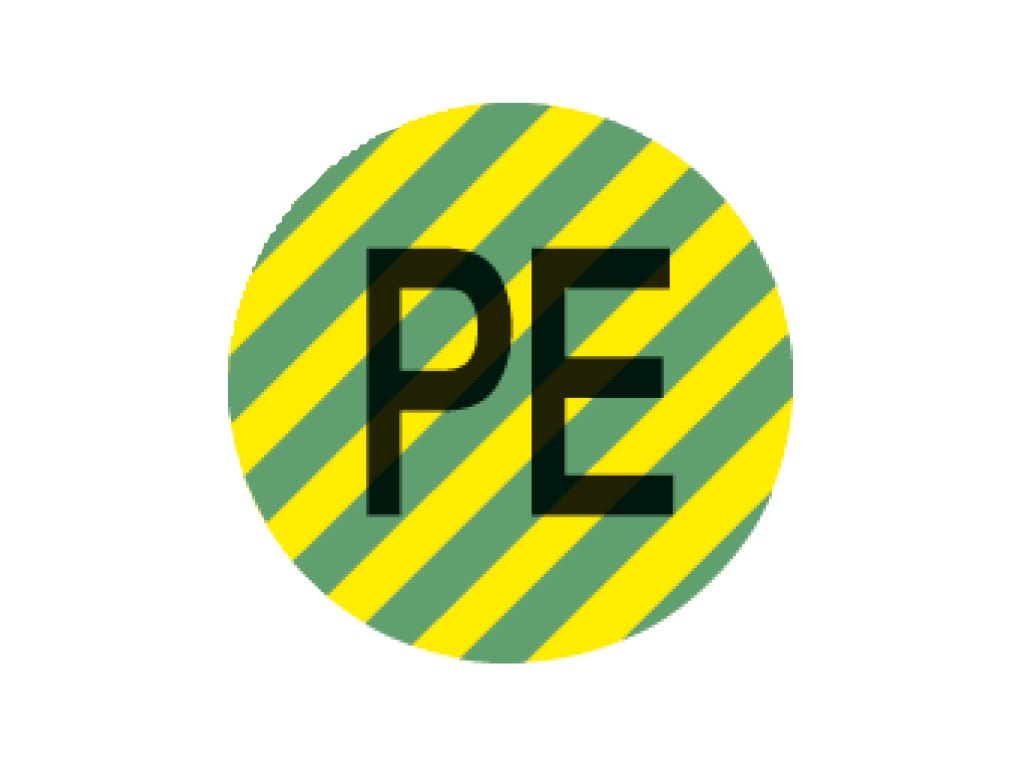 CEMBRE SPA - CEM701300 ETICHETTA ADESIVA PER APPARECCHIATURE CS-PEN-N-PE, SIMBOLO NEUTRO CON FUNZIONE DI PROTEZIONE, DIMENSIONE 12,5mm
