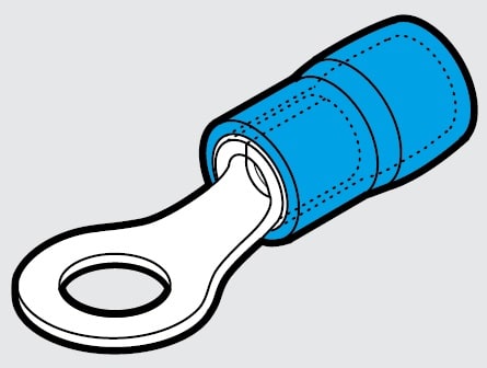 CEMBRE SPA - CEMBKY-M10 CAPOCORDA RINFORZATO BLU OCCH.VITE 10MM.
