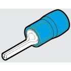 CEMBRE SPA - CEMBKY-P10 CAPOCORDA A PUNTALE TONDO RINFORZATO ANTIVIBRANTE, PREISOLATO IN PA6.6, BLU, PER CONDUTTORI IN RAME, HALOGEN FREE, SEZIONE 1,5-2,5mmq P=10mm