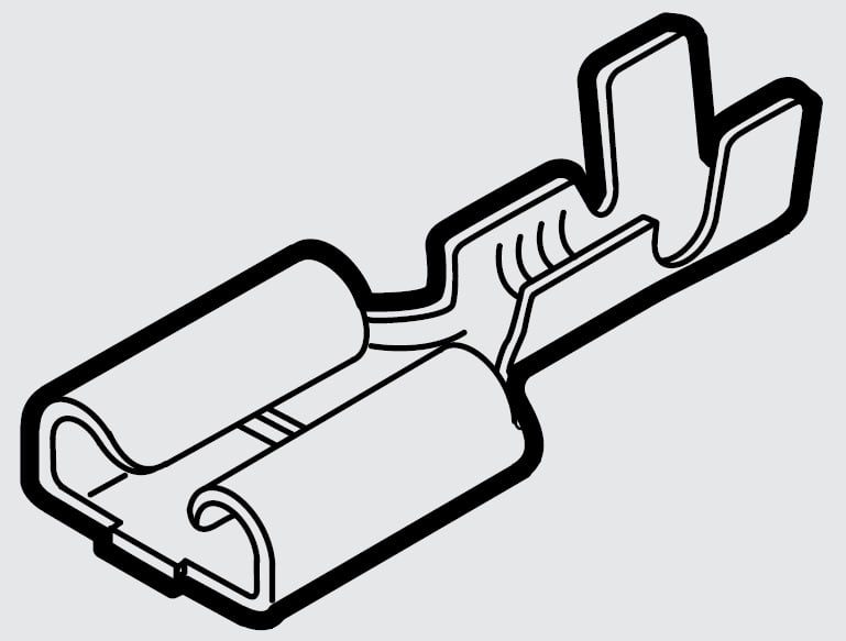 CEMBRE SPA - CEMRN-FA608 INNESTO FEMMINA NUDO sez.0,5-1mmq 6,3x0,8