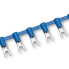 CEMBRE SPA - CEMCBP-U4 CAPOCORDA CONCATENATO A FORCELLA, PREISOLATO IN POLICARBONATO, BLU, PER CONDUTTORI IN RAME, HALOGEN FREE, VITE 4mm SEZIONE 1,5-2,5 mmq
