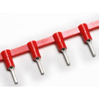 CEMBRE SPA - CEMCRP-P12 CAPOCORDA CONCATENATO A PUNTALE TONDO, PREISOLATO IN POLICARBONATO, ROSSO, PER CONDUTTORI IN RAME, HALOGEN FREE, P=12mm SEZIONE 0,25-1,5 mmq