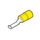 CEMBRE SPA - CEMGF-PPL46 CAPOCORDA AD UNCINO, PREISOLATO IN PVC, GIALLO, PER CONDUTTORI IN RAME P=17,5 B=4,6 SEZIONE 4-6 mmq