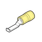 CEMBRE SPA - CEMGKY-PPL46 CAPOCORDA AD UNCINO RINFORZATO ANTIVIBRANTE, PREISOLATO IN PA6.6, GIALLO, PER CONDUTTORI IN RAME, HALOGEN FREE, SEZIONE 4-6mmq 17,2x4,6mm