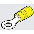 CEMBRE SPA - CEMGP-M6 CAPOCORDA AD OCCHIELLO, PREISOLATO IN POLICARBONATO, GIALLO, PER CONDUTTORI IN RAME, HALOGEN FREE, VITE 6mm SEZIONE 4-6 mmq
