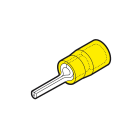 CEMBRE SPA - CEMGP-P12 CAPOCORDA A PUNTALE TONDO, PREISOLATO IN POLICARBONATO, GIALLO, PER CONDUTTORI IN RAME, HALOGEN FREE, P=12,6mm SEZIONE 4-6 mmq