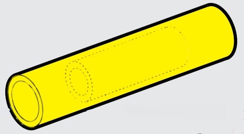 CEMBRE SPA - CEMNL1-M GIUNTO TESTA-TESTA NYLON GIALLO SEZ.4-6M