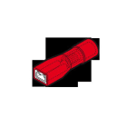 CEMBRE SPA - CEMRF-F305P INNESTO FEMMINA ROSSO 2,8x0,5 TUTTO ISOLATO