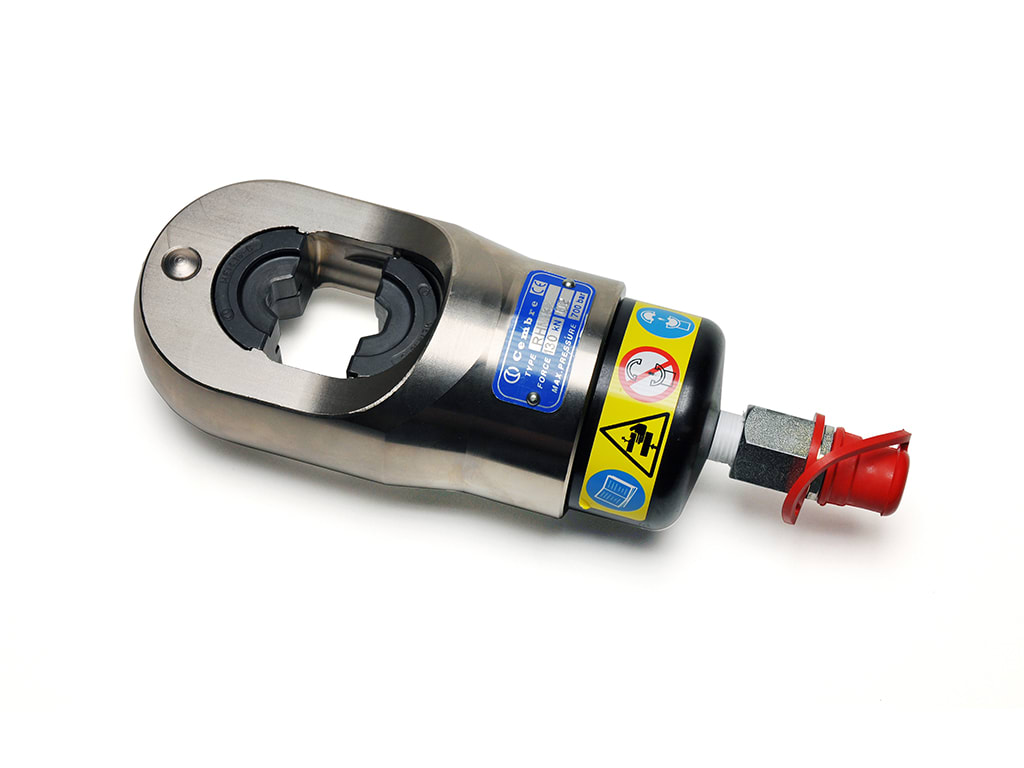 CEMBRE SPA - CEMRHM132 TESTA OLEODINAMICA PER LA COMPRESSIONE, DA 130kN, TESTA CHIUSA, PER CONNETTORI ELETTRICI FINO A 400 MMQ