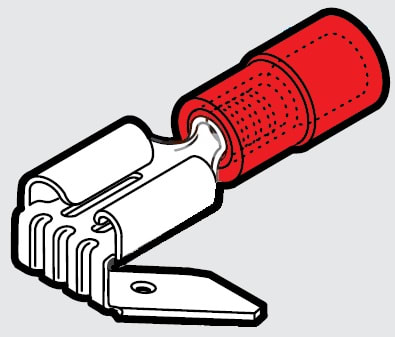 CEMBRE SPA - CEMRKF-FM608 INNESTO MASCHIO-FEMMINA RINF.ROSSO 6,35X