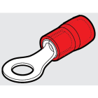 CEMBRE SPA - CEMRKY-M10 CAPOCORDA A OCCHIELLO RINFORZATO ANTIVIBRANTE, PREISOLATO IN PA6.6, ROSSO, PER CONDUTTORI IN RAME, HALOGEN FREE, SEZIONE 0,25-1,5mmq VITE 10mm