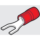 CEMBRE SPA - CEMRKY-U4 CAPOCORDA A FORCELLA RINFORZATO ANTIVIBRANTE, PREISOLATO IN PA6.6, ROSSO, PER CONDUTTORI IN RAME, HALOGEN FREE, SEZIONE 0,25-1,5mmq VITE 4mm