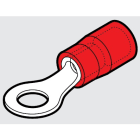 CEMBRE SPA - CEMRP-M6 CAPOCORDA AD OCCHIELLO, PREISOLATO IN POLICARBONATO, ROSSO, PER CONDUTTORI IN RAME, HALOGEN FREE, VITE 6mm SEZIONE 0,25-1,5 mmq