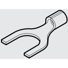 CEMBRE SPA - CEMS1.5-U4/1 CAPOCORDA A FORCELLA, NON ISOLATO, CON COLLETTO BRASATO, PER CONDUTTORI IN RAME, VITE 4mm B=8,5 SEZIONE 0,25-1,5 mmq