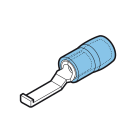 CEMBRE SPA - CEMBKY-PPL30 CAPOCORDA AD UNCINO RINFORZATO ANTIVIBRANTE, PREISOLATO IN PA6.6, BLU, PER CONDUTTORI IN RAME, HALOGEN FREE, SEZIONE 1,5-2,5mmq 16,8x3mm