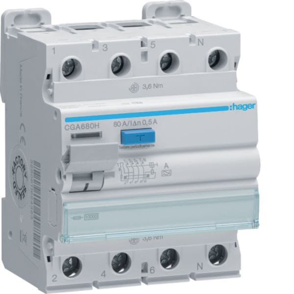 HAGER - HAGCGA680H INT DIFF ACC 4P 500MA 80A A 4M