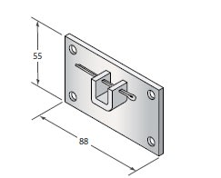 CAME SPA - CMC001YM0004 SUPPORTO 88X55 CON SELLA Q10