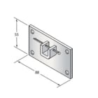 CAME SRL - CMC001YM0004 SUPPORTO 88X55 CON SELLA Q10