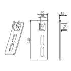 CAME SPA - CMC001YM0110 SUPPORTO REGOLABILE DOPPIA ASOLA SELLA Q