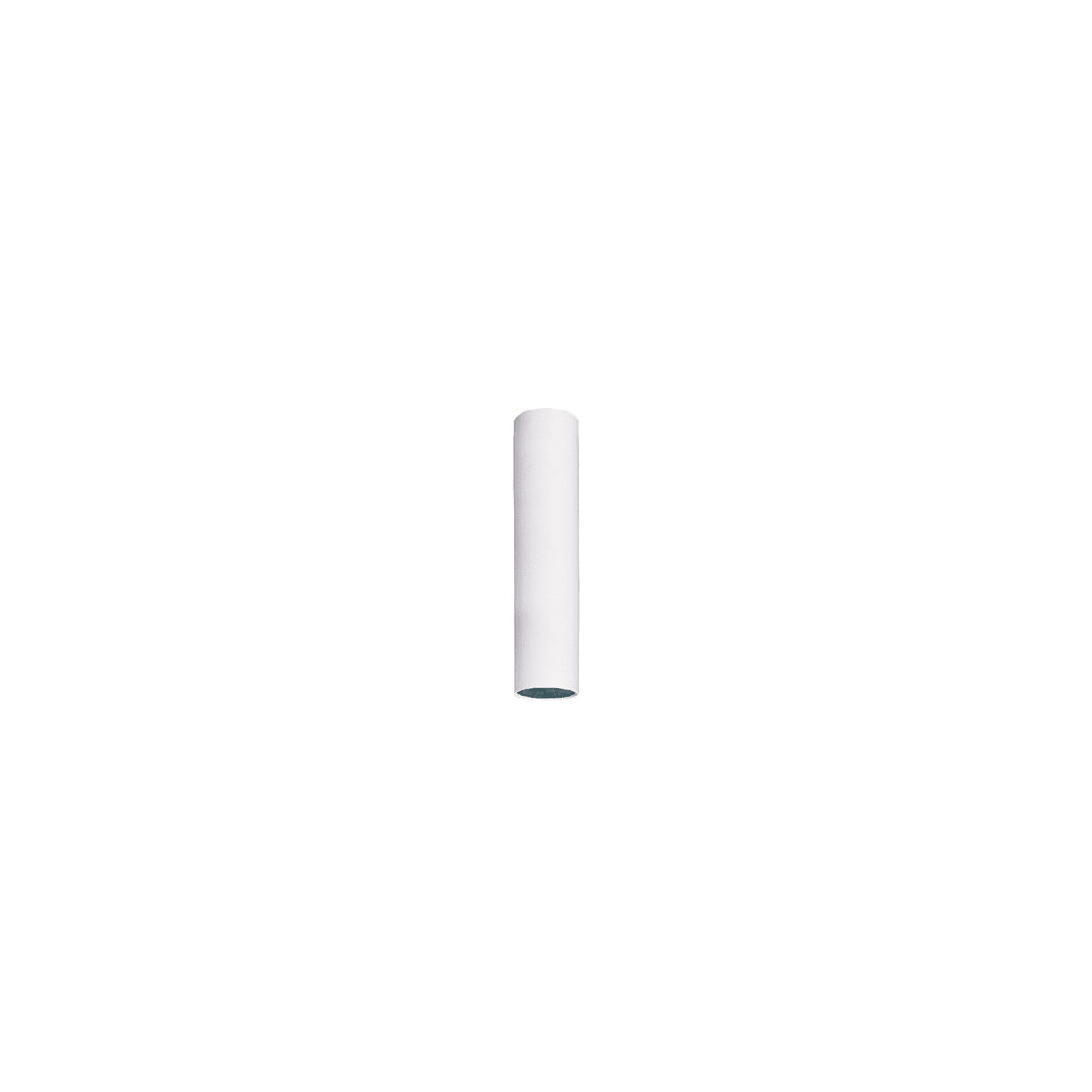 NOVALUX SPA - NOX111805.01 COLLINS PL PLAFONE Ø40 L.200 1xGU10 Ø35, Acciaio verniciato texturizzato BIANCO