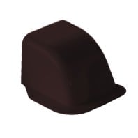 CANALPLAST - CANCONCM70M CURVA PASSAGGIO A MURO 70 MARRONE