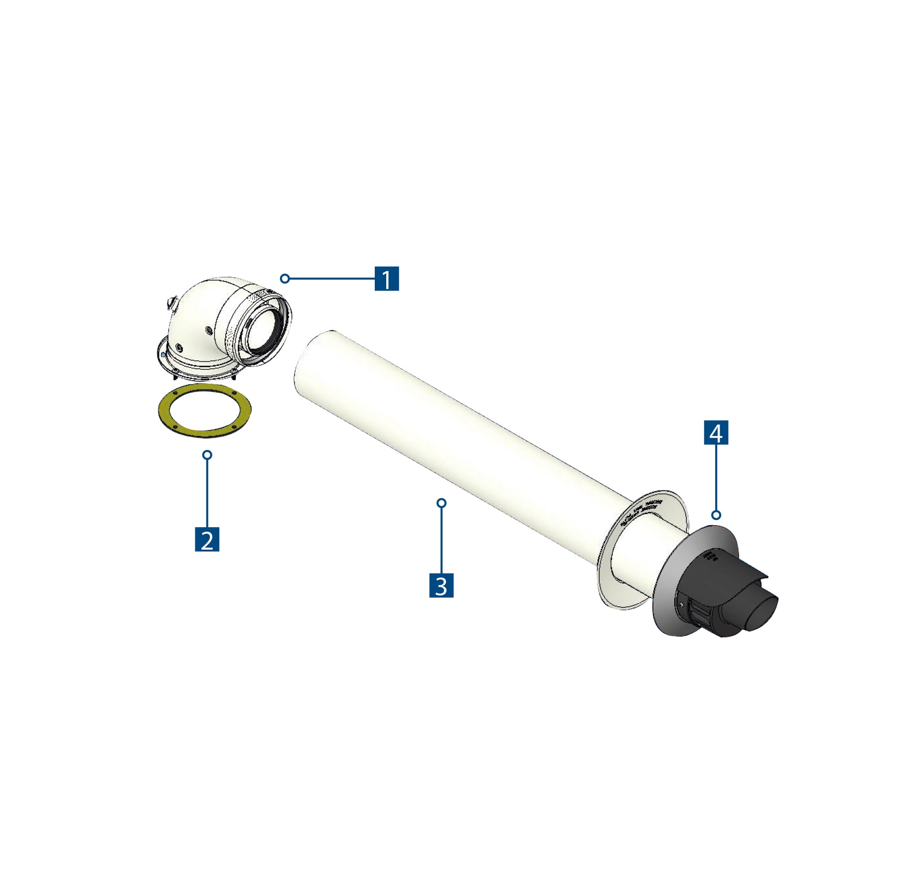 TECNOGAS SRL - TGSCONDEA51091 KIT COASSIALE PER CONDENSAZIONE ASP/SCAR