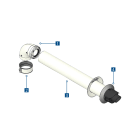 TECNOGAS SRL - TGSCONDEB51112 KIT COASSIALE PER CONDENSAZIONE ASP/SC M